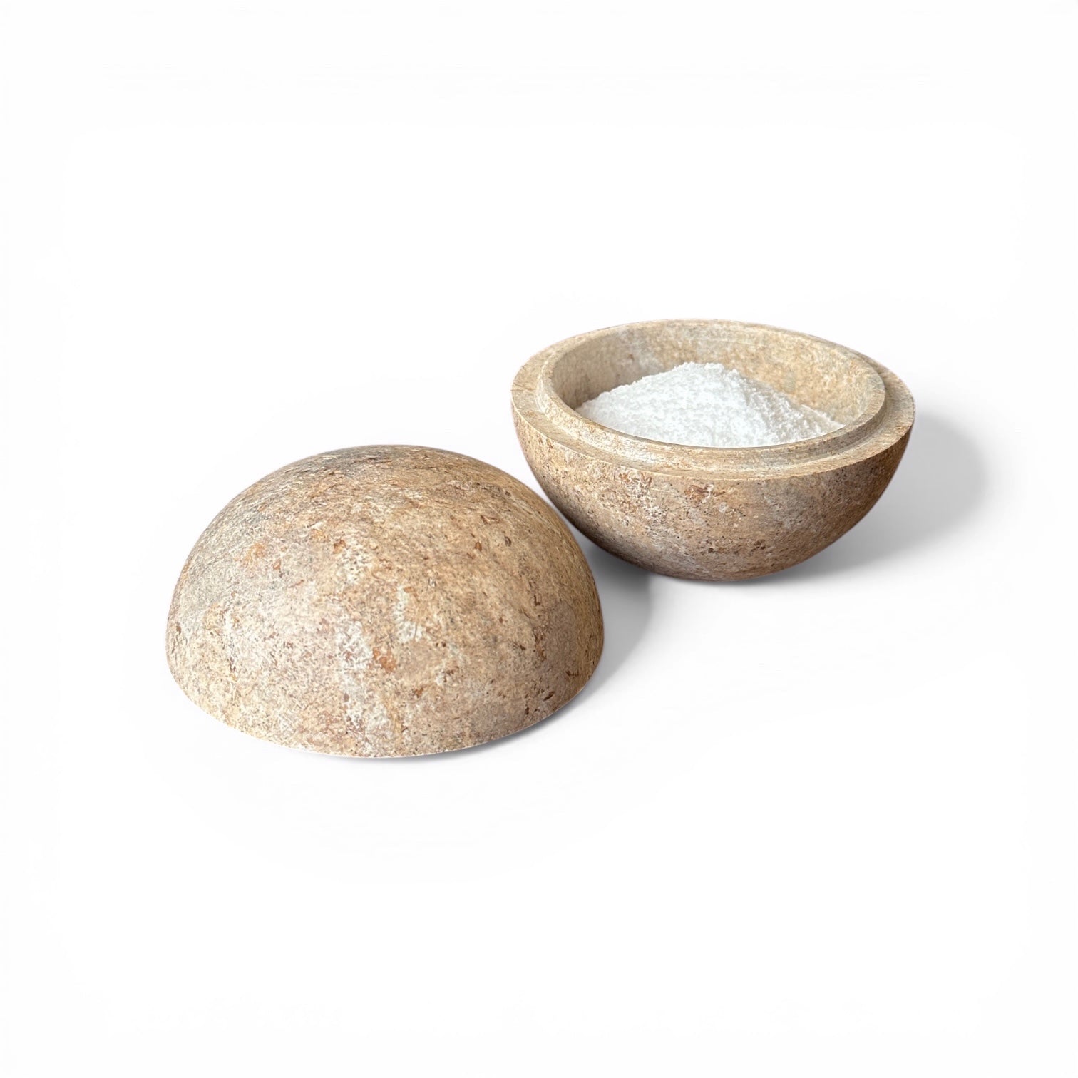 Pote bola em pedra sabão G