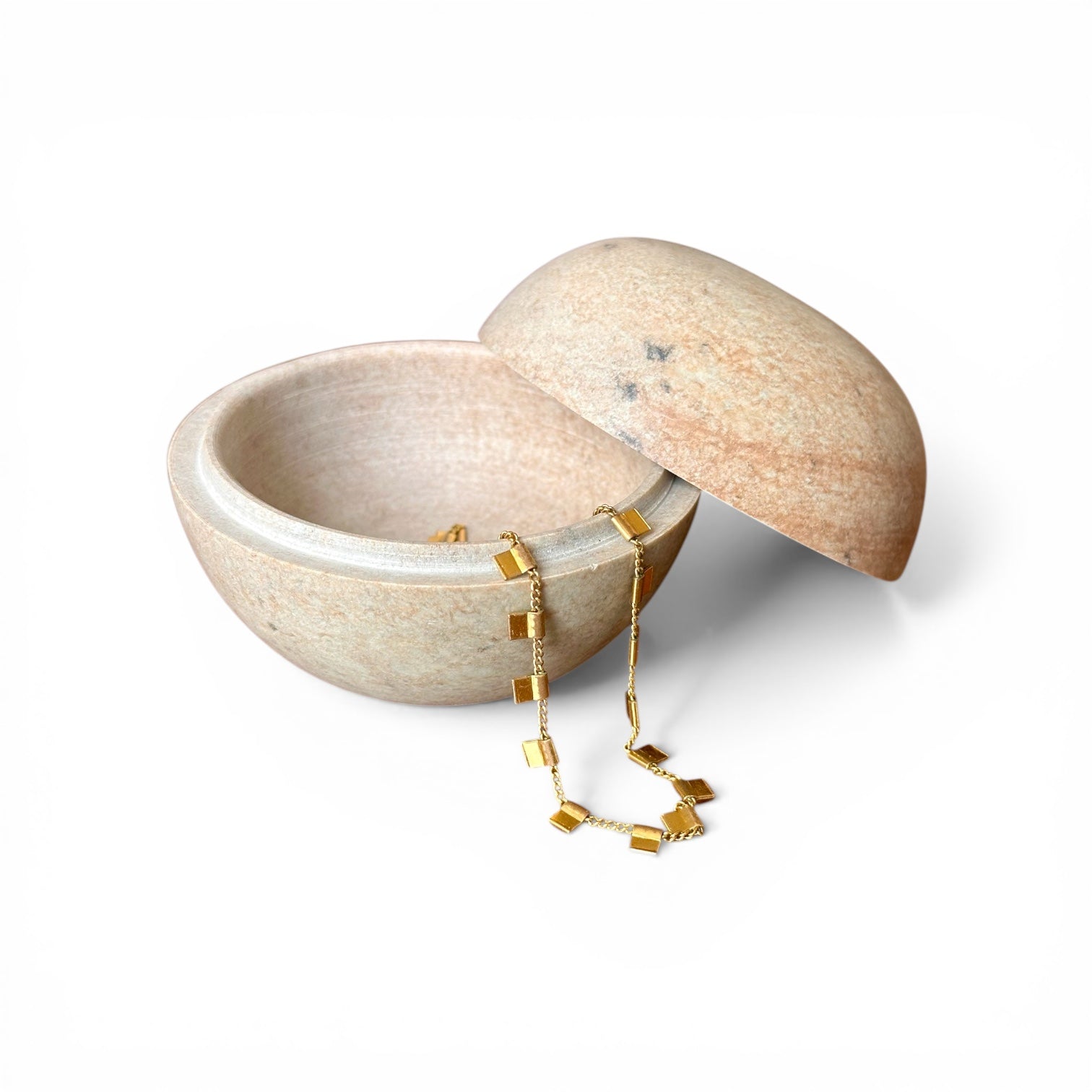 Pote bola em pedra sabão G