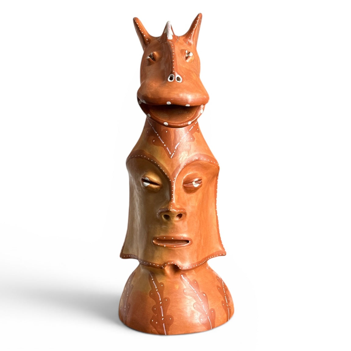 Totem com 2 cabeças - José Maria Pereira
