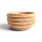 Vaso frisado em cerâmica rústica - Cleuza Eugênia