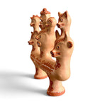 Escultura com cabeças em cerâmica - Margarida Pereira