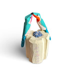 Escultura em madeira Cacto Coroa de Frade e pássaros - Elisa Cândido