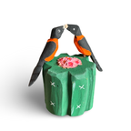 Escultura em madeira Cacto Coroa de Frade e pássaros - Elisa Cândido