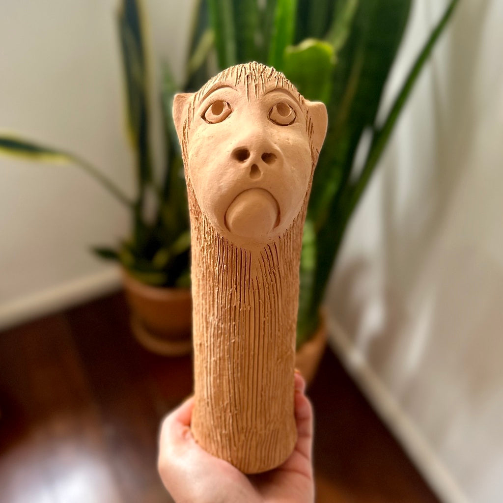 Escultura Carranca em cerâmica - Ana das Carrancas