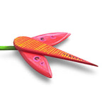 Buquê com 5 plantas em madeira pintadas a mão