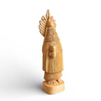 Escultura Praiá em madeira P - Mestre Bezinho Kambiwá