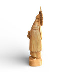 Escultura Praiá em madeira P - Mestre Bezinho Kambiwá