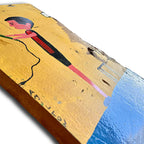 O artista serralheiro, pintura sobre madeira - Amilton