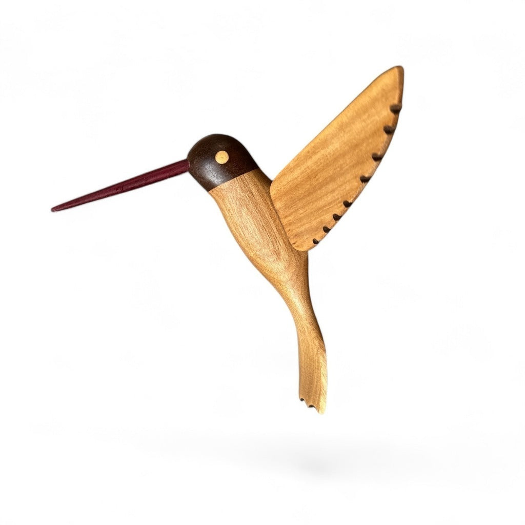 Beija Flor duas cores com cauda pra baixo