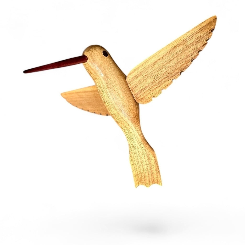 Beija Flor em madeira Clara