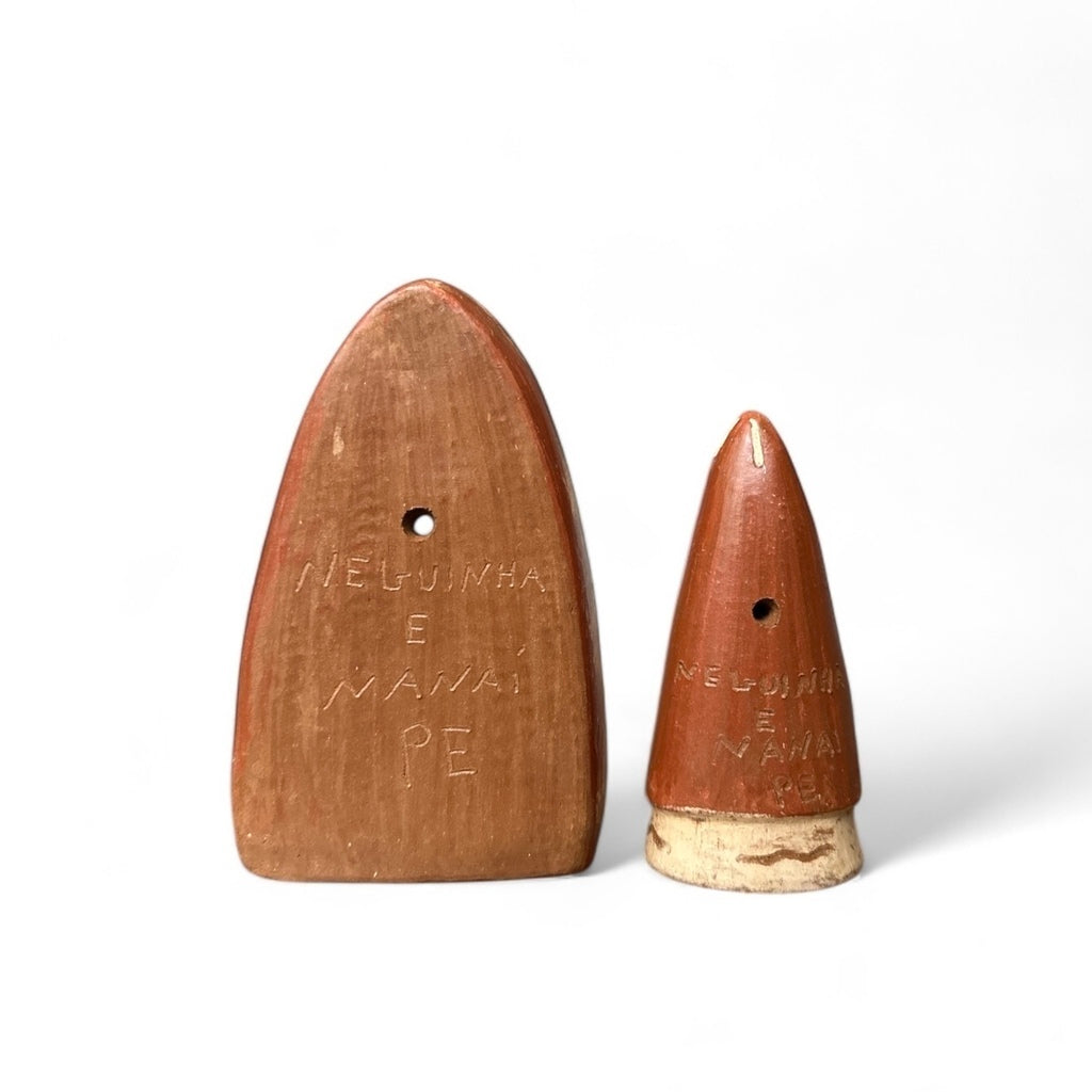 Escultura em cerâmica Nossa Sra Aparecida com oratório P - Neguinha e Nanai