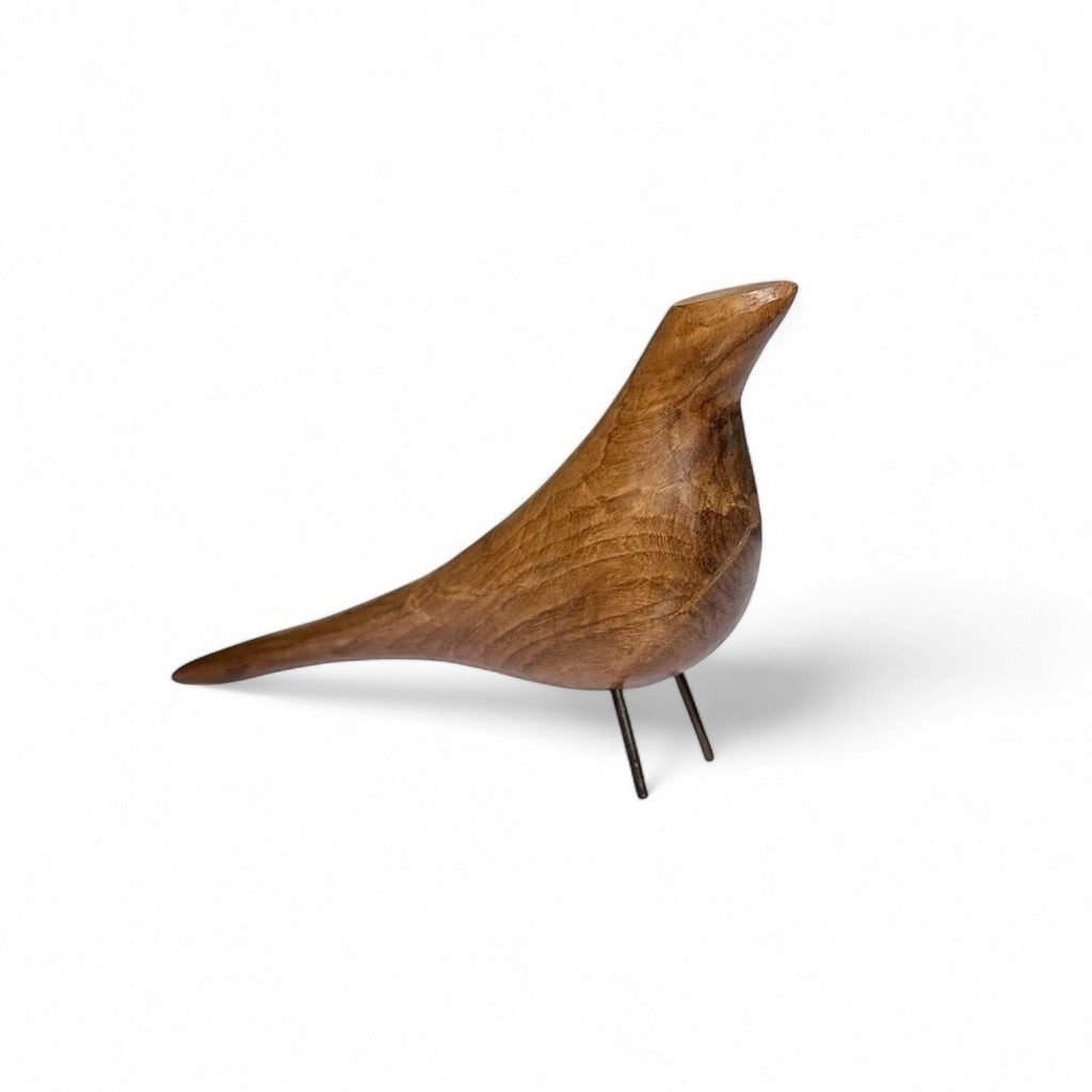 Escultura de Pássaro em madeira