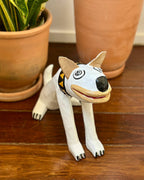 Escultura Cachorro Branco - André Menezes