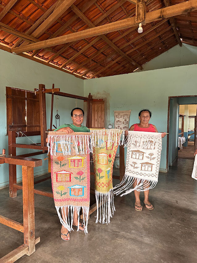 Estandarte em algodão - Tear manual