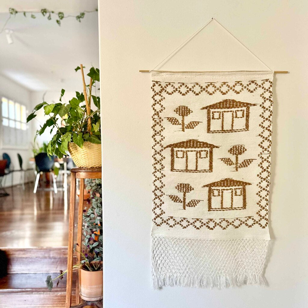 Estandarte em algodão - Tear manual