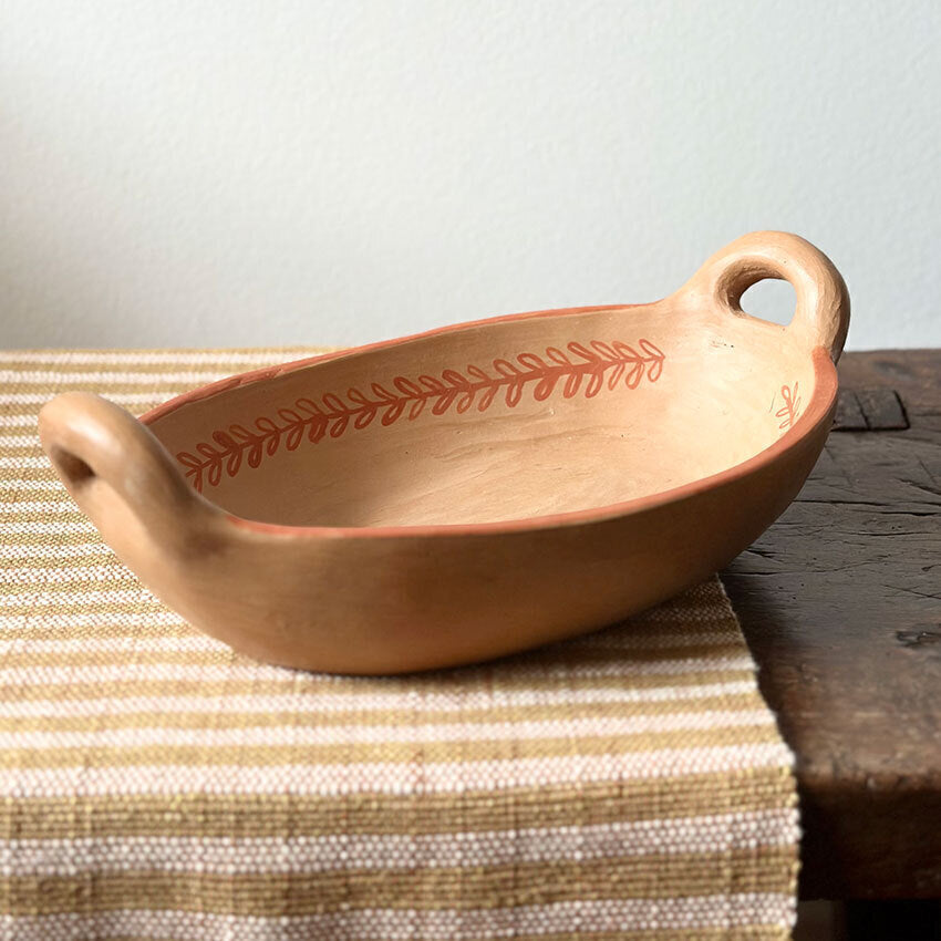 Travessa com alças em cerâmica - Oleiras do Candeal