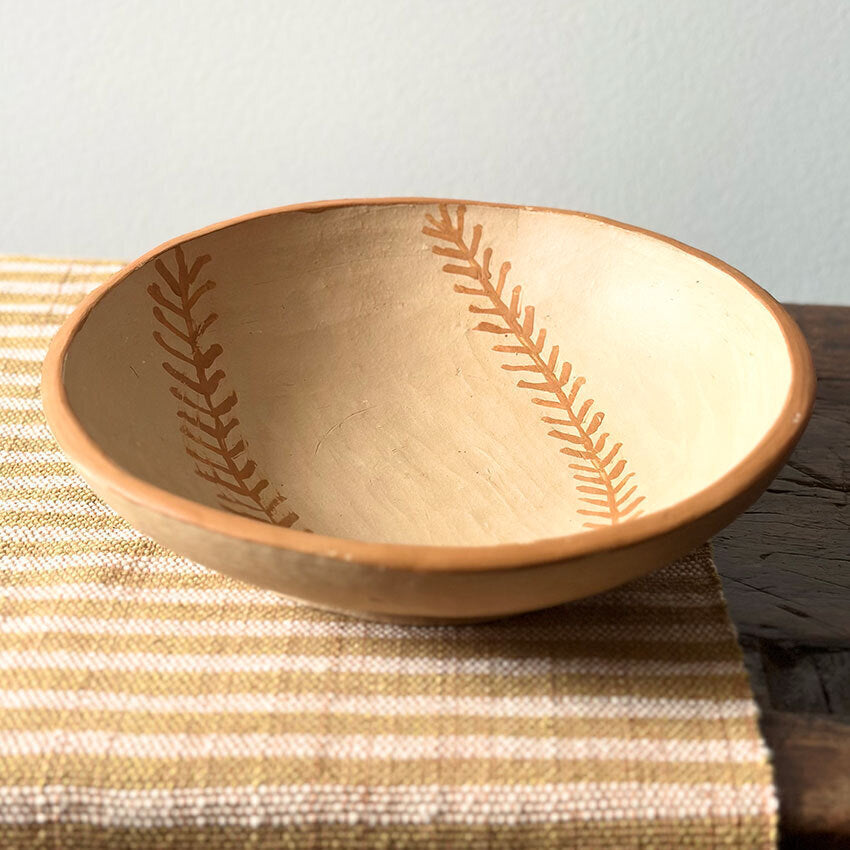 Travessa redonda em cerâmica - Oleiras do Candeal