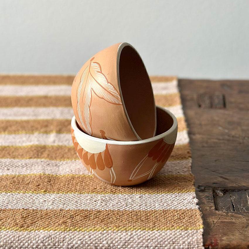 Dupla de Cuia em cerâmica - Jequitinhonha