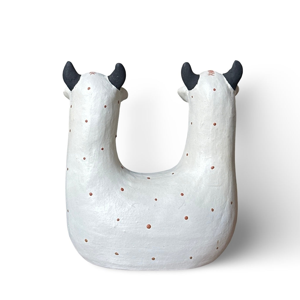 Boi duplo em Cerâmica - Jequitinhonha