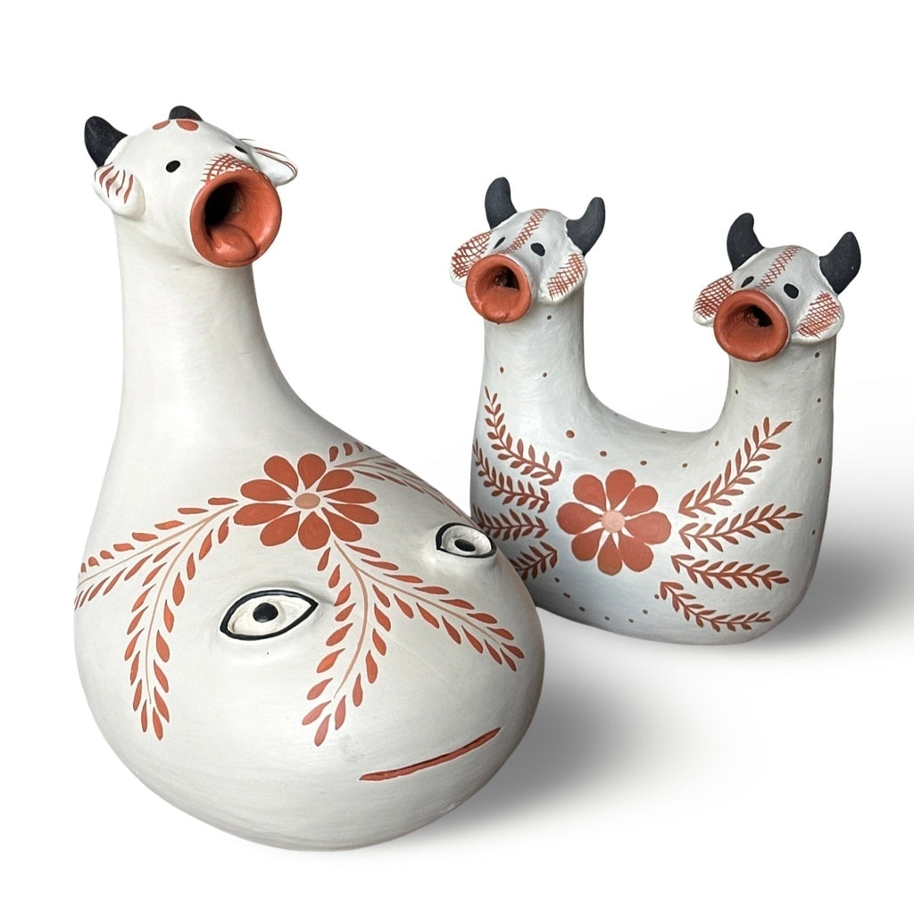 Boi duplo em Cerâmica - Jequitinhonha