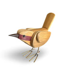 Pássaro em bambu e madeiras variadas