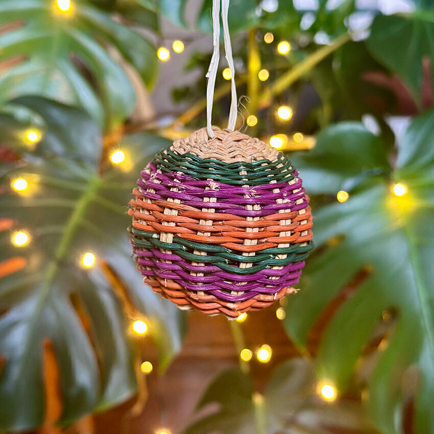 Bola decorativa em cipó Ambé
