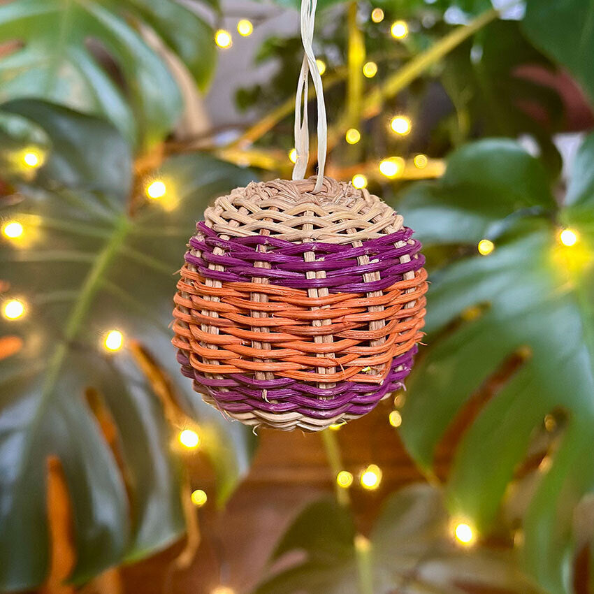 Bola decorativa em cipó Ambé