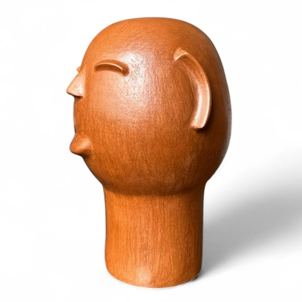 Escultura cabeça em cerâmica GG - Cida Lima