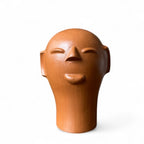 Escultura cabeça em cerâmica M - Cida Lima