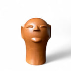 Escultura cabeça em cerâmica P - Cida Lima