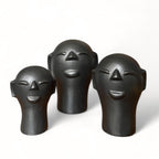 Escultura cabeça Preta P - Cida Lima