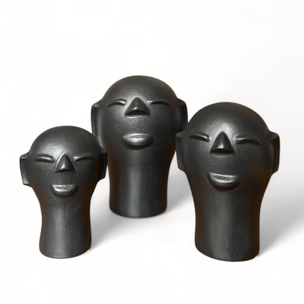 Escultura cabeça Preta P - Cida Lima