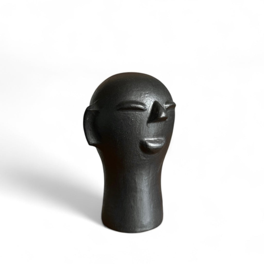 Escultura cabeça Preta PP - Cida Lima