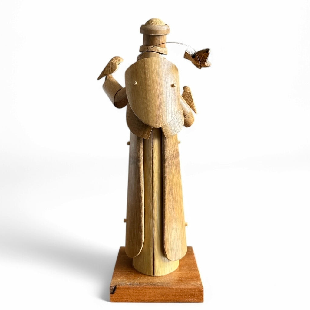 Escultura São Francisco em Bambu