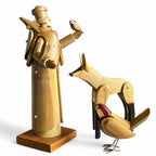 Escultura Lobo Guará em Bambu