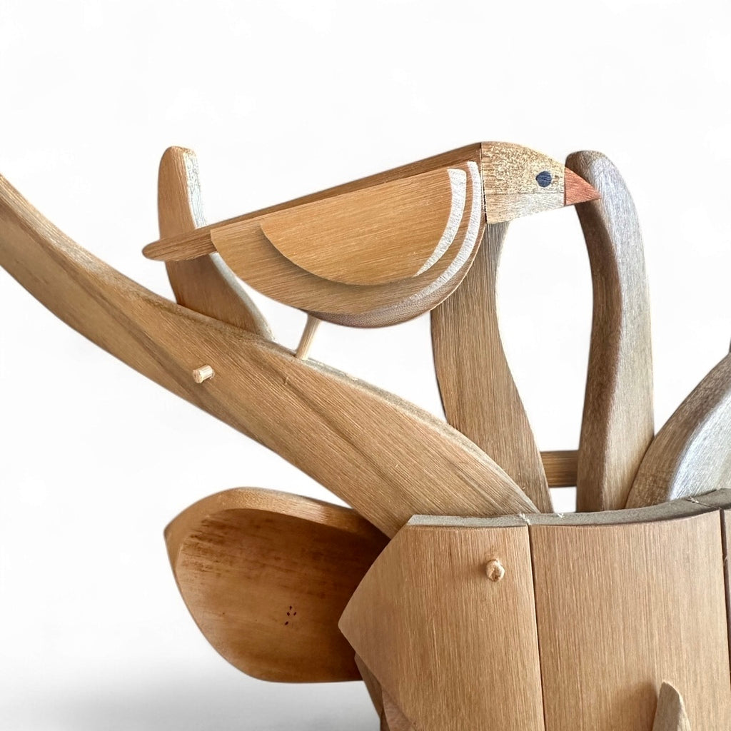 Cabeça de veado em bambu - Escultura de parede
