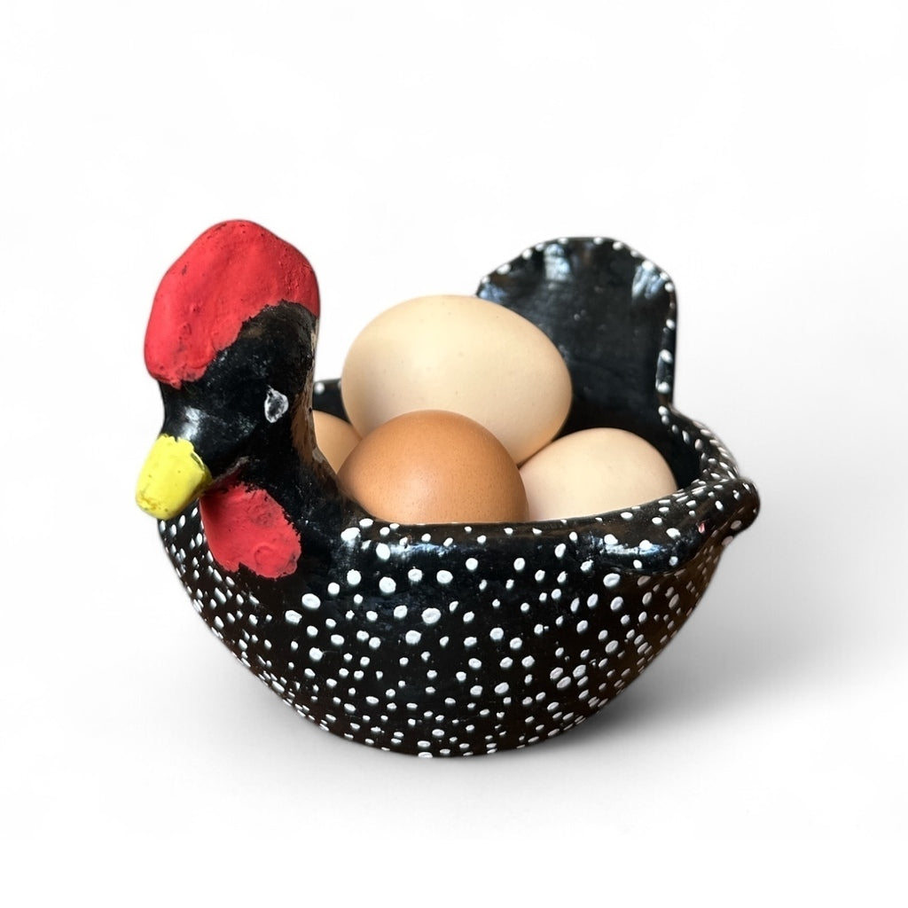 Fruteira Galinha D' Angola em Cerâmica Mini