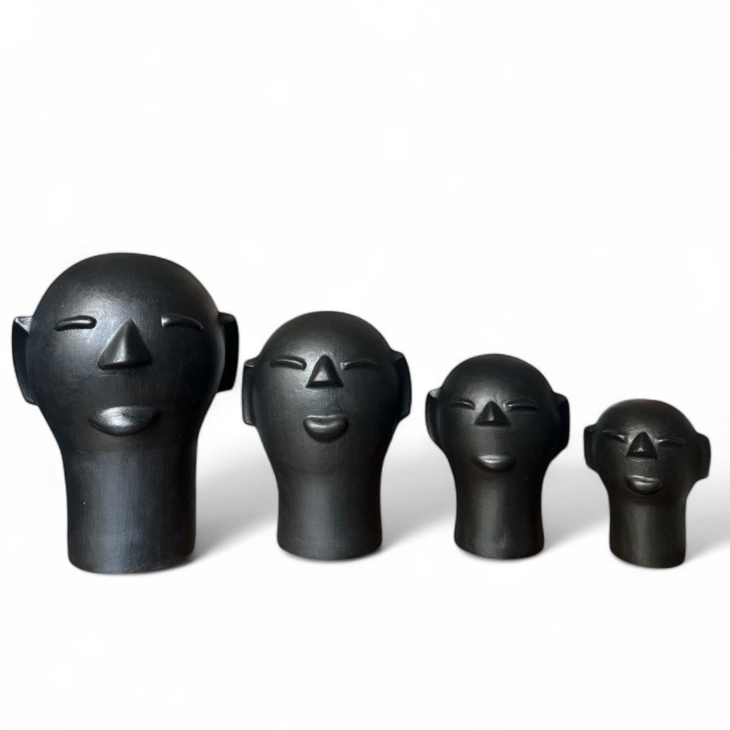 Escultura cabeça Preta G - Cida Lima