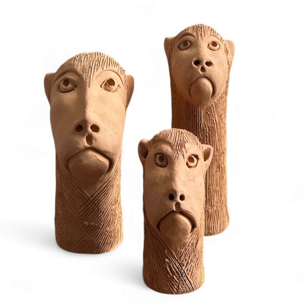 Escultura Carranca em cerâmica - Ana das Carrancas