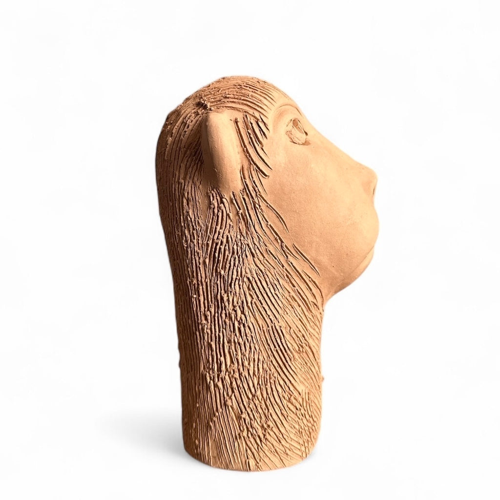 Escultura Carranca em cerâmica - Ana das Carrancas