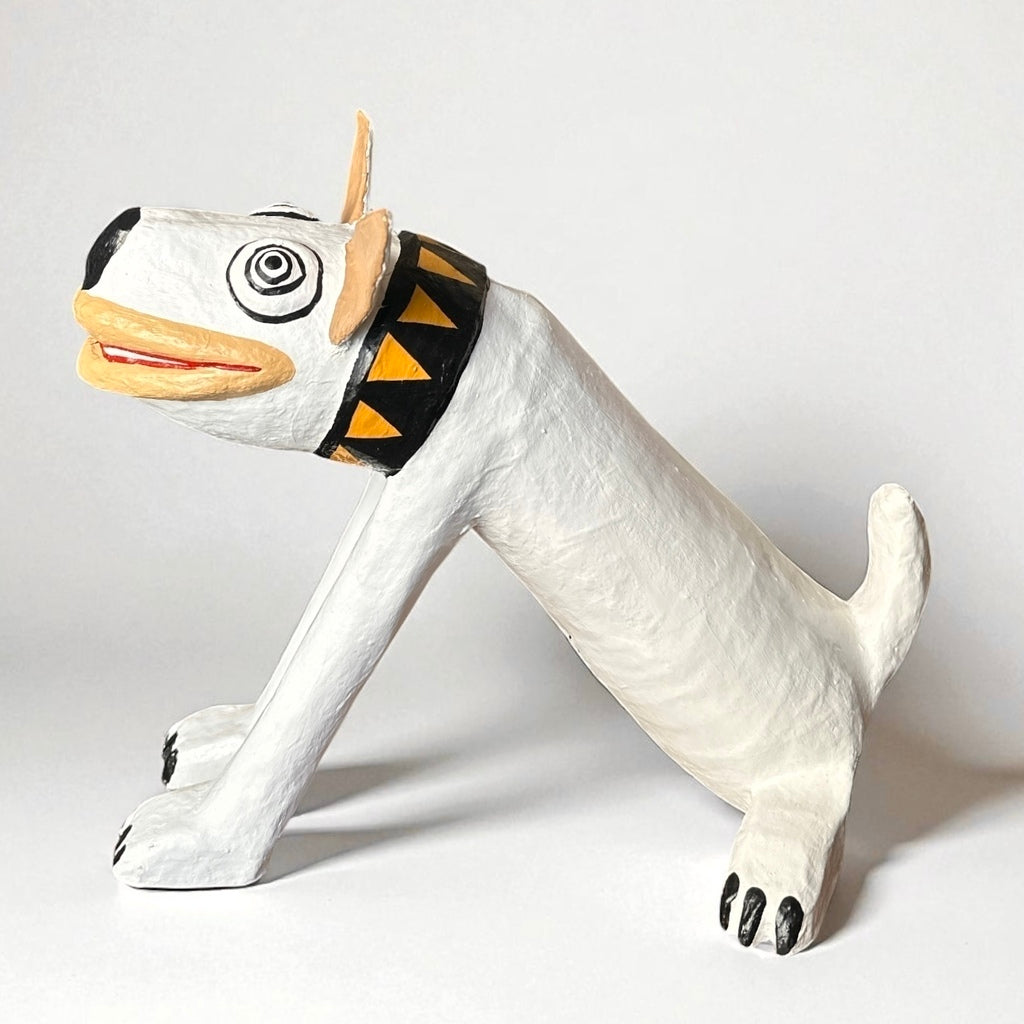 Escultura Cachorro Branco - André Menezes