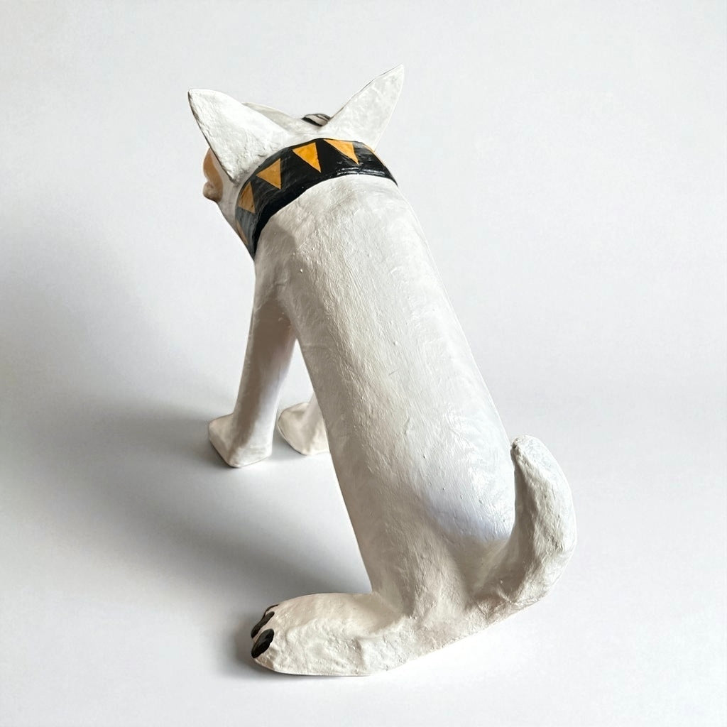 Escultura Cachorro Branco - André Menezes