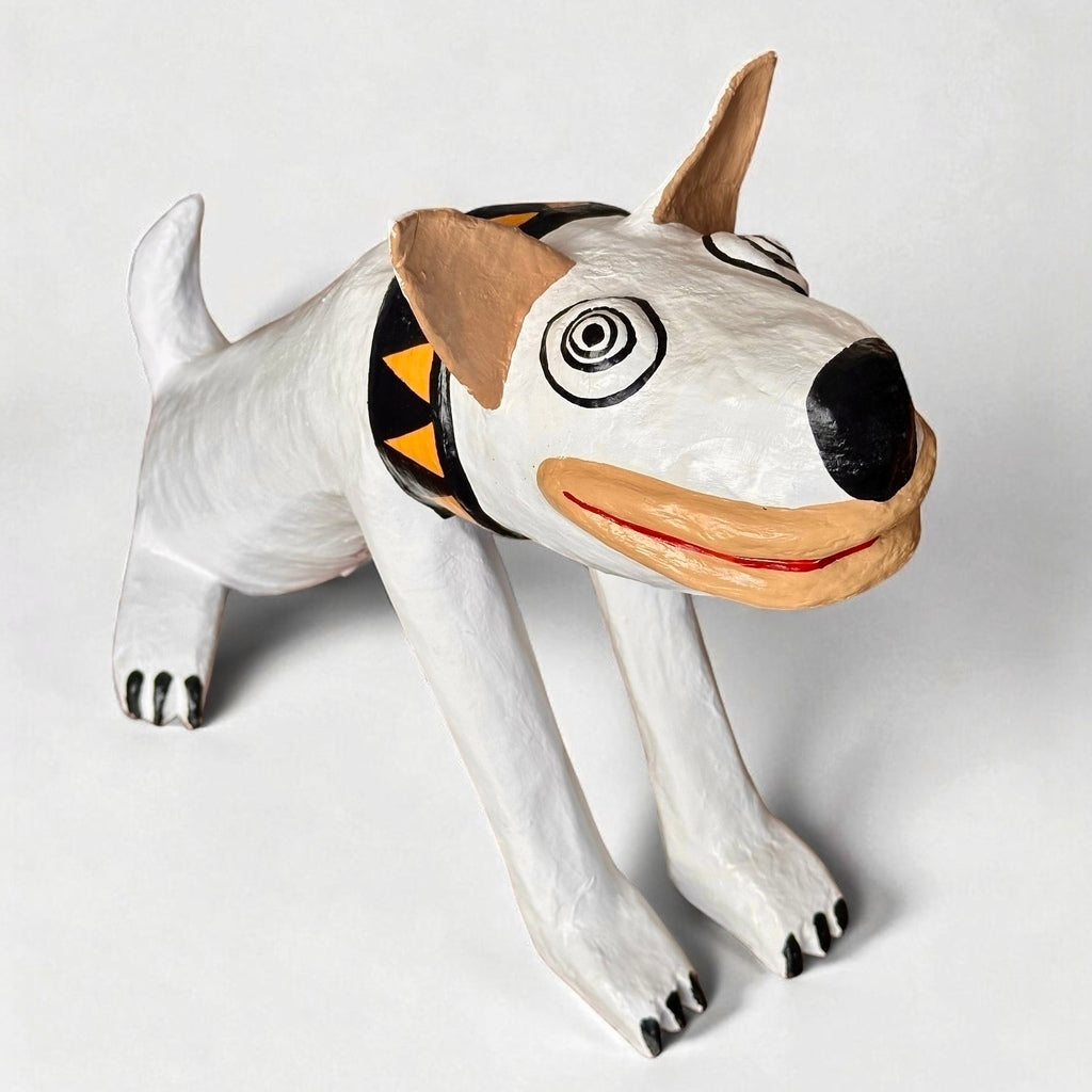 Escultura Cachorro Branco - André Menezes