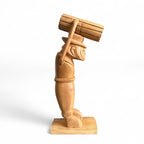 Escultura Homem em Madeira - Carlos Roberto