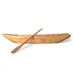 Escultura Canoa em Madeira - Carlos Roberto