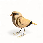 Pássaro em bambu e madeiras variadas