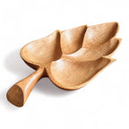 Travessa folha em madeira