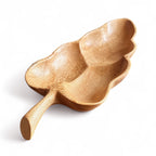 Travessa folha em madeira