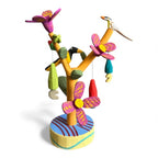 Cajueiro com flores e pássaros - Aline Caju