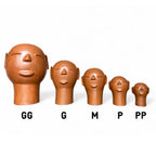 Escultura cabeça em cerâmica G - Cida Lima
